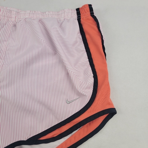 Nike lined Dri-Fit striped coral jersey insert athletic running shorts Size smal - Picture 2 of 5